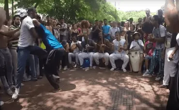 Yes, Capoeira is a contact sport! (kicks, punches, take downs, etc.)